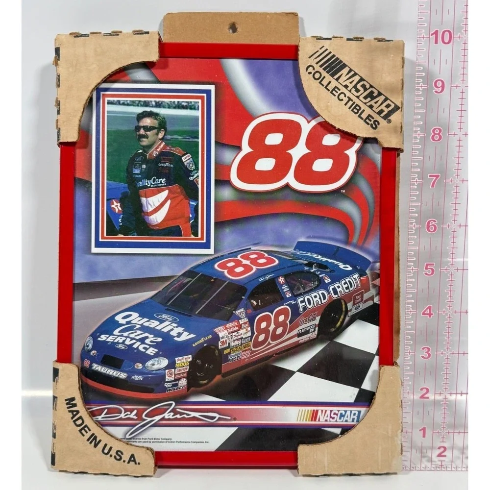 NASCAR Framed Picture 8x10 Red Dale Jarrett 88 Ford Quality Care Service